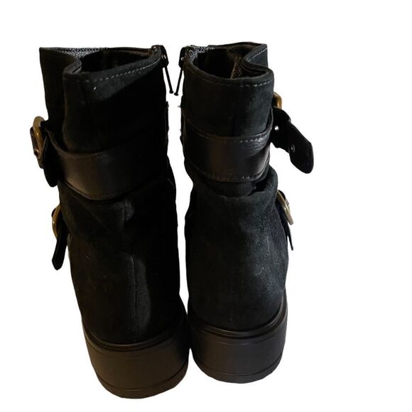 NWOT MUNRO "Dallas" Black Leather Boots, 7.5M - Picture 2 of 10